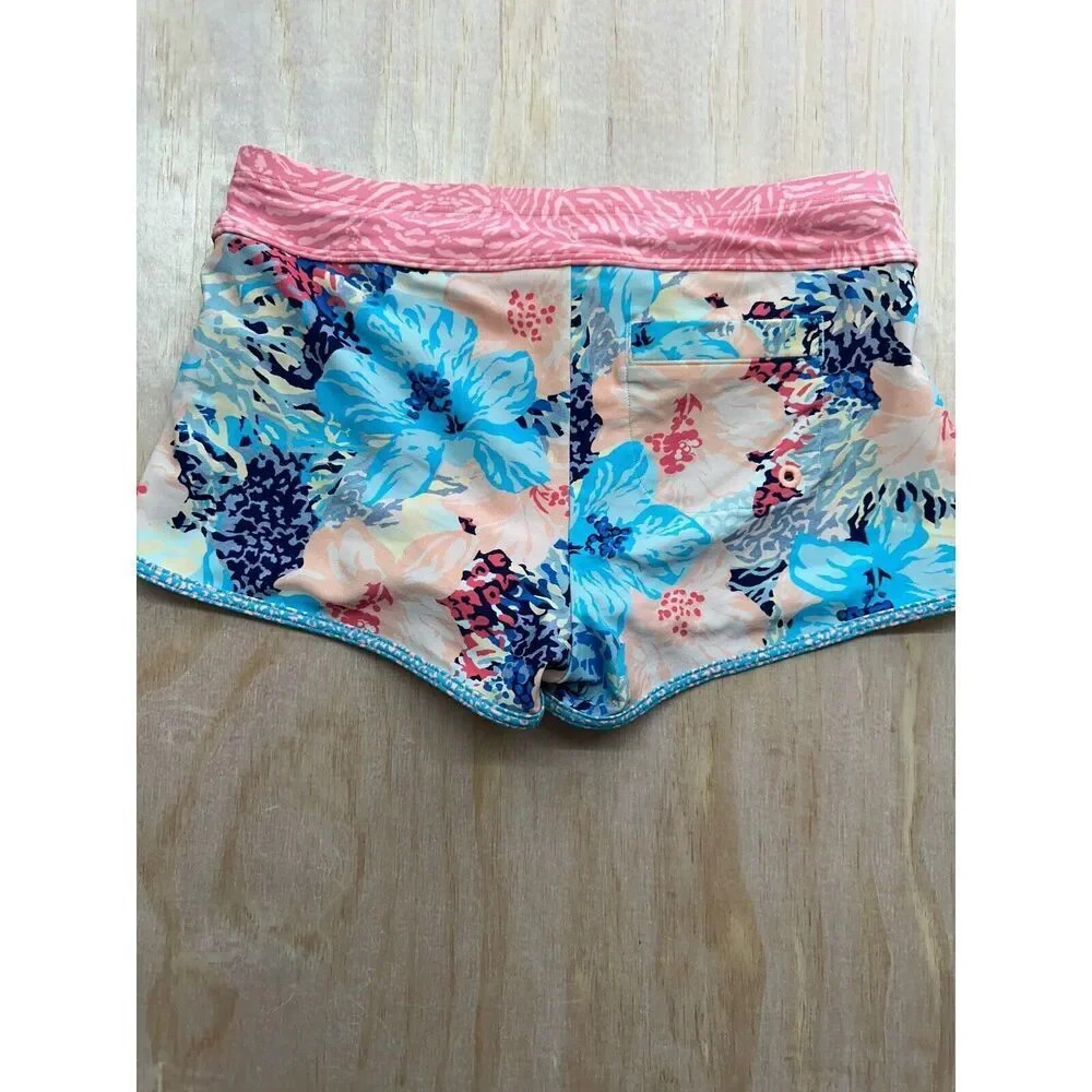 Athleta Girl Shorts XL (14) Colorful Lined Nylon Spandex Blend - Picture 3 of 3